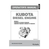 Kubota D1503-M-E Engine manual cover