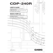 Casio CDP240R Keyboard manual cover