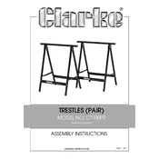 Clarke 6600015 CT100PR Trestles manual cover