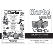 Clarke 6012142 Arc Tig130 Inverter manual cover