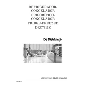 De Dietrich DRC731JE Refrigerator manual cover