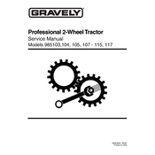 Gravely 985104 2000 Tractor manual cover