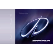 Oldsmobile Bravada 2001 manual cover