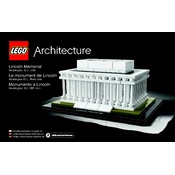 LEGO Lincoln Memorial 21022 Construction Set manual cover