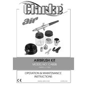 Clarke 3110320 CAP3P Air Brush Kit manual cover