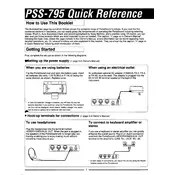 Yamaha PSS-795 Keyboard manual cover