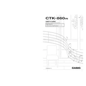 Casio CTK860IN Keyboard manual cover