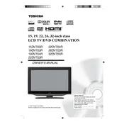 Toshiba 16DV703R TV manual cover