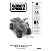 Power Wheels Mattel Lil Quad Dora and Friends CDD18 Toy manual cover