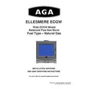 AGA Ellesmere ECGW Natural Gas Stove manual cover