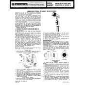 Shure 540S Microphone manual cover