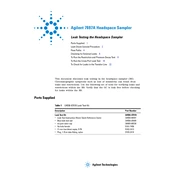 Agilent 7697A Headspace Sampler manual cover