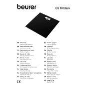 Beurer GS 10 Black Scale manual cover