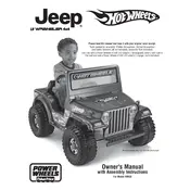 Power Wheels Mattel Jeep R8932 Toy manual cover