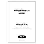 AGA ADXD21 Refrigerator manual cover