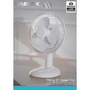 Daewoo Tilting 6Inch Fan COL1110 Fan manual cover