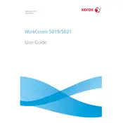 Xerox WorkCenter 5019 Printer manual cover