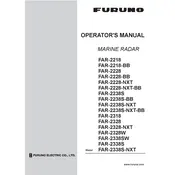 Furuno FAR-2218 Radar manual cover