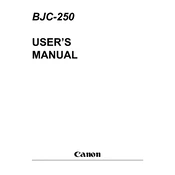 Canon Color Bubble Jet BJC-250 manual cover