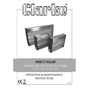 Clarke 3230695 FKE12 Insect Killer manual cover