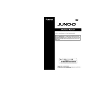 Roland JUNO-D manual cover