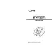 Canon DR-7580 manual cover