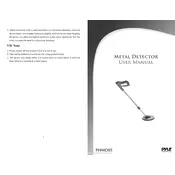 Pyle PHMD05 Metal Detector manual cover