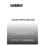 Uniden Guardian 365 Pro App manual cover