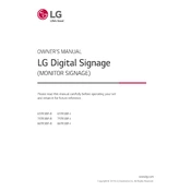 LG 86TR3BF-B 86TR3BF-B.AUSQ Signage manual cover