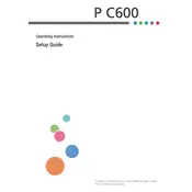 Ricoh P C600 Printer manual cover