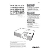 Casio XJ-H2600 Projector manual cover