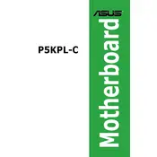 ASUS P5KPL-C-1600 Motherboard manual cover