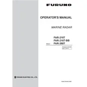 Furuno FAR-2107 Radar manual cover