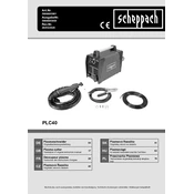 Scheppach PLC40 5906605901 Plasma Cutter manual cover