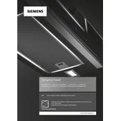 Siemens iQ300 LI63LA526 Hood manual cover