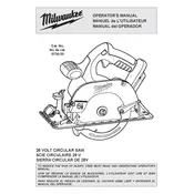 Milwaukee 0730-20 Saw manual cover