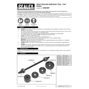 Sealey VSE5587 Bush Tool manual cover