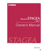 Yamaha Electone Stagea ELB-01 Keyboard manual cover