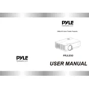 Pyle PRJLE83 Projector manual cover