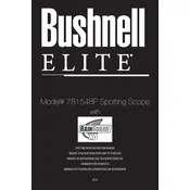 Bushnell 781548 Scope manual cover