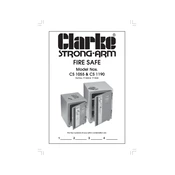 Clarke 7710030 CS1055 Strong-Arm Fire manual cover