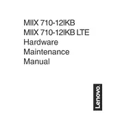 Lenovo IdeaPad Miix 710-12IKB LTE Tablet manual cover