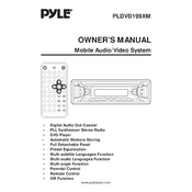 Pyle PLDVD199XM MP3 Player manual cover