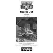 Fisher Price Mattel Rescue Heroes Voice Tech Rescue Jet 77473 Toy manual cover