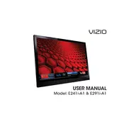 Vizio E241i-A1 TV manual cover