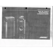 Bose 601 Series II Direct Reflecting Loudspeaker System manual cover