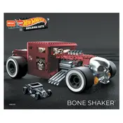 Mega Construx Mattel Hot Wheels Bone Shaker HBD50 Construction Set manual cover