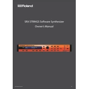 Roland SRX STRINGS manual cover