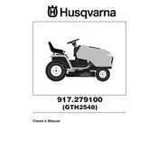 Husqvarna GTH2548 917.279100 Lawn Mower manual cover