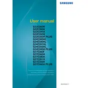 Samsung S22E360H Monitor manual cover